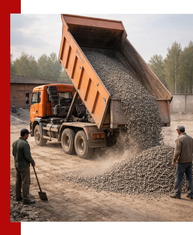 Доставка самосвалом 20 м3 в Югорске быстро и надежно