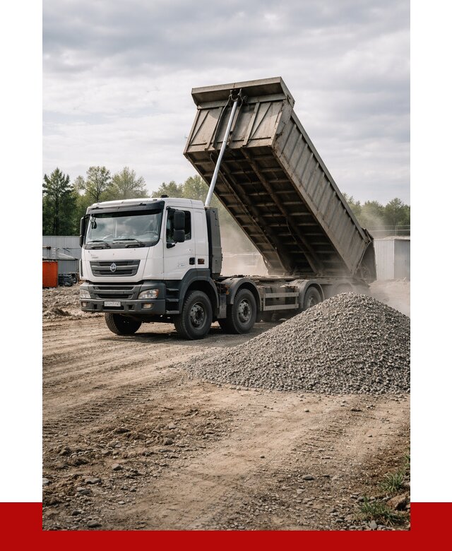 Доставка самосвалом 40 кубов в Югорске от 9190 р. | ПРОНЕРУДЮгр