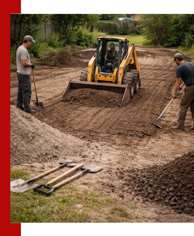Планировка участка грунтом с вывозом и доставкой в Югорске