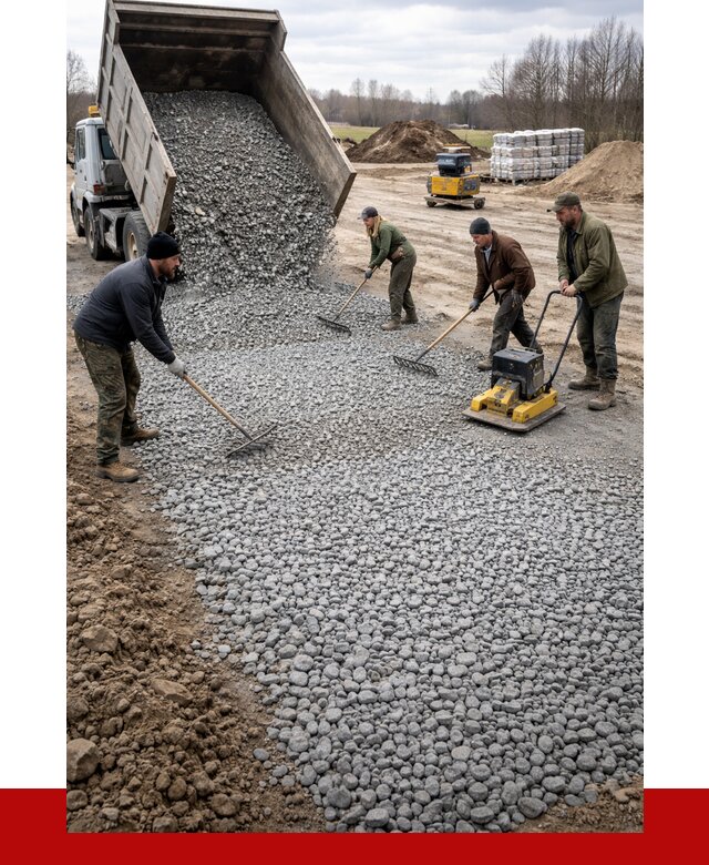Устройство щебеночной подушки в Югорске от 4595 р. ПРОНЕРУДЮгр